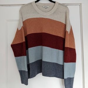 Madewell color block sweater - L